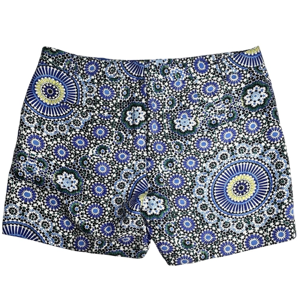 NEW Banana Republic Linen-Blend Silky Blue Boho Performance Trouser Short 8 - Picture 2 of 6